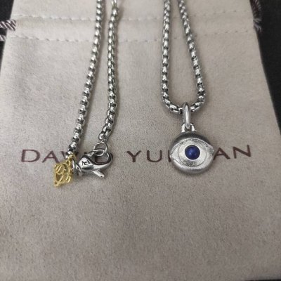 david Yurman 恶魔之眼项链。链条粗3Mm，长度50+5Cm或长度60+5Cm延迟链 编号Dyxl-033