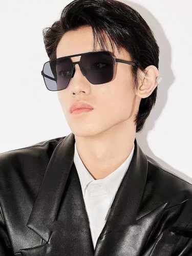 gucc* 2025 新款男女情侣款太阳Ip电镀永不褪色 卖点：超轻超有弹性整幅眼镜无螺丝重要的是压不坏、镜片：高清尼龙偏光镜片 型号：G3731