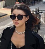 Gucci 2025开春新款 潮流爆款 时尚方框偏光太阳镜 高品质 佩戴舒适 网红潮款墨镜 女士高清尼龙偏光太阳镜 高品质Tr镜框 型号 G451