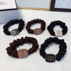 chanel小香 dior迪奥发圈 新款Logo皮筋发圈气质百搭小仙女必入单品 宝藏款 闭眼入推荐款 单个