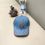 Gucci古奇棒牛仔皮包边球帽 工艺非常精美 高档大气上档次 低调奢华 方便携带
