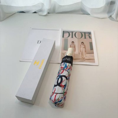 Chanel 香奈儿 三折自动折叠晴雨伞 选用台湾进口Uv防紫外线伞布 原单代工级品质