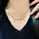 Dior 迪奥 中古 项链 专柜一致上新 精选原版一致 黄铜材质 甜美气质高雅.