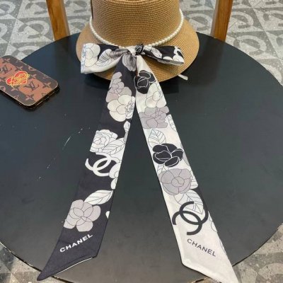 chanel香奈儿 新款珍珠丝带款草编度假风盆帽草帽，大牌风～出街旅行单品
