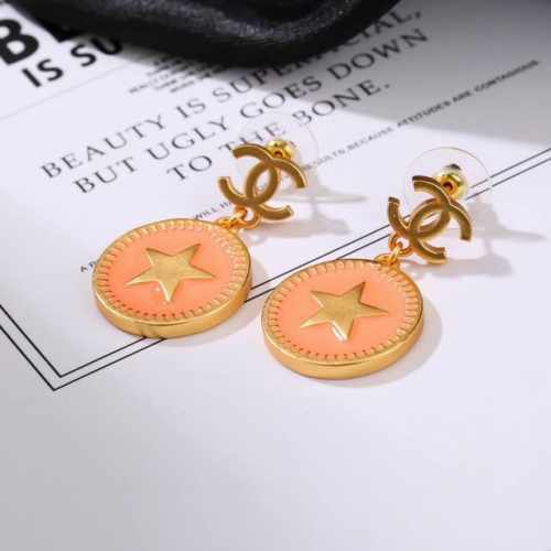 Chanel 复古金属中古耳环 简约风格超级大气 小香双C耳钉 代购级别 黄铜材质