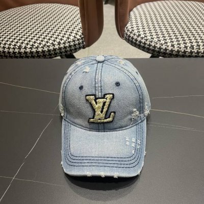 Lv路易威登2025新款经典牛仔破洞棒球帽 高端定制 非市场普通版本