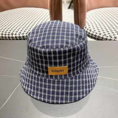 Burberry 巴宝莉 日系格子渔夫帽 轻盈透气。完美版型，对格精准无误，原厂品质，独家实物拍摄，男女适用！，