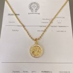 克罗心专柜爆款 厂家直销价 原版一比一复刻 男女同款 克罗心黄金项链