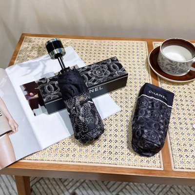 Chanel 香奈儿 雪花新款爆款五折手动折叠晴雨伞 选用台湾进口Uv防紫外线伞布 原单代工级品质