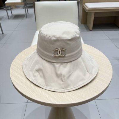 p80Chanel香奈儿 可扎马尾速干大帽檐防紫外线遮阳帽子女夏季户外显脸小防晒帽