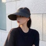 赛琳Celine新款空顶草帽女夏季可折晉大檐遮阳帽户外防晒帽防紫 外线品脸小太阳帽
