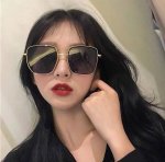 Gucci 2025开春新款太阳镜 各路网红纷纷带起气场满分 俏皮甜美.上脸效果更佳.金属质感超好 型号：G9535