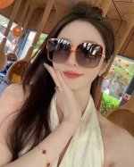 芬迪Fendi女士偏光墨镜时尚修脸 大牌范 时尚风 7233