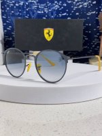 rayban雷朋法拉利联名 2025新款欧美潮流眼镜圆形金属太时尚百搭男女款开车驾驶眼镜 Rb3602 Size:51口21-140