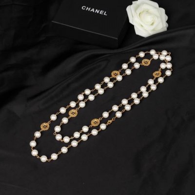 小香 新款 Chanel 纽扣 秋冬必备新品 轻奢 珍珠 可双层项链 可单层毛衣链 原版定制 电镀18K金
