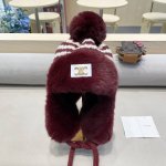 塞琳celine冬季条纹针织雷锋帽女加绒加厚保暖防风护耳帽东北骑行防寒毛线帽