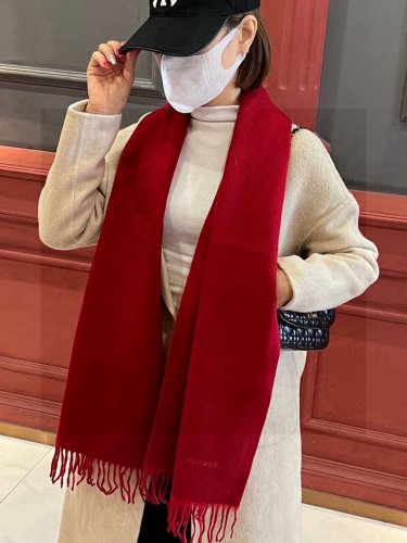Hermfs 爱马仕 巴黎时装展双面羊绒围巾 采用蒙古高原细羊绒 手感满满地都是细腻的绒毛 这个价格p绝对百分之百的实惠 精湛绝伦的绣字工艺 送礼自留都不错 绝