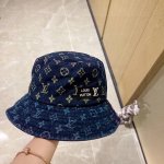 特价 配防尘袋. Lv路易威登 2025最新专柜款拼色老花渔夫帽 日常款超好搭配 出街单品