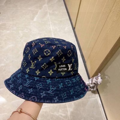 特价 配防尘袋. Lv路易威登 2025最新专柜款拼色老花渔夫帽 日常款超好搭配 出街单品