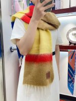 Loewe罗意威新品渐变羊毛马海毛围巾斯德哥尔摩的温暖色彩，第一眼便爱上，超高颜值，梦幻配色loewe的围巾总是让人惊喜，融入北欧暖色系拼接，超级百搭，沉浸在各
