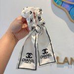 配包装 Chanel 香奈儿字母飘带马尾发圈 蝴蝶结肠圈，高档韩版小香风皮筋，经典花型设计， 高端大气，名媛范儿，