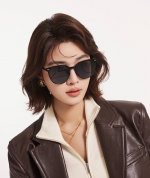 Gucci 2025开春新款 潮流爆款 时尚折叠方框尼龙偏光太阳镜 高品质 佩戴舒适 网红潮款墨镜 型号：G3319