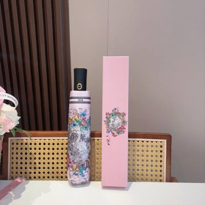 Dior 迪奥 三折自动折叠晴雨伞 时尚原单代工品质 细节精致 看得见的品质 打破一成不变 色泽纯正艳丽