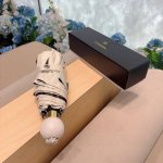 Chanel 香奈儿 珍珠手柄 五折手动折叠晴雨伞 选用台湾进口Uv防紫外线伞布 原单代工级品质