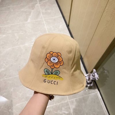特 配防尘袋. Gucci古驰 2025新款新款圆顶小花爆款渔夫帽，小桶帽超好搭配，出街度假首选