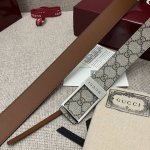 g家顶級品质 原版復刻出品 寬度3.5 於經典之中融入新意 带身饰有双G标识 原厂牛皮底 搭配方形镂空字母扣 对版专柜
