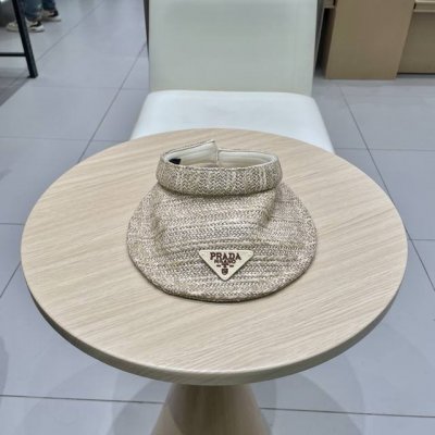 prada普拉达新款草编空顶帽 防晒款 享受阳光 高效防晒