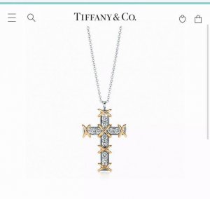 Tiff 经典款 十字架交叉 T家蒂芙尼 项链 降临~性感 唯美 满满的浪漫感 超有女人味 Zp 原版尾链 高端 微镶工艺高级分色电镀打造 随意 搭配项链