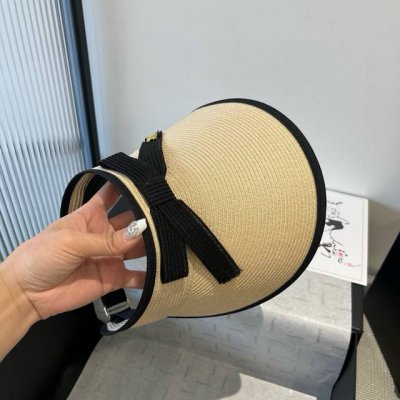 chanel香奈儿空顶遮阳帽 pp草面料 可调节