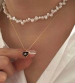 香奈儿Chanel最新款桃心小号迷你款项链14K精钢保色爱心吊坠超个性，百搭款特别特别赞，整体细节非常令人惊喜，设计感十足，不仅带出个人自信及品味，款式典雅而时