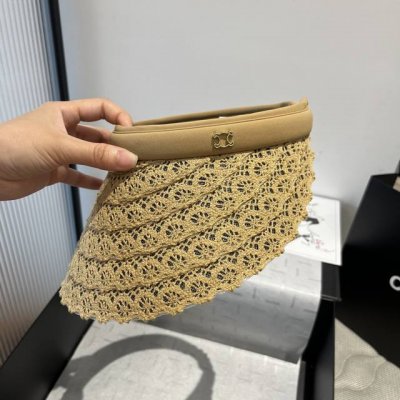 celine赛琳新款空顶发箍遮阳帽，可调节，头围57Cm