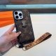 Lv经典老花全包手机壳上下插卡 +挂绳 型号：为了不出现报错型号，请打开本机查看手机设置显示的型号 Iphone16系列更新 Iphone16Pro Max 6