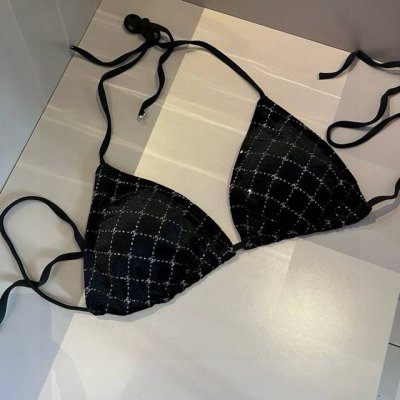 chanel香奈儿灯芯绒比基尼S M L Xl