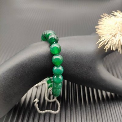 David Yurman 8Mm伸缩绿玛瑙系列手链。 编号Dysl-032