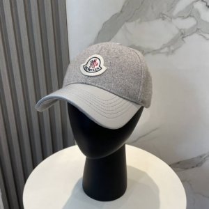 蒙口Moncler 秋冬新款羊毛棒球帽 年轻时尚潮人穿搭色系 视觉效果超强 立体字母 好看有质感