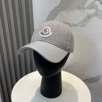 蒙口Moncler 秋冬新款羊毛棒球帽 年轻时尚潮人穿搭色系 视觉效果超强 立体字母 好看有质感