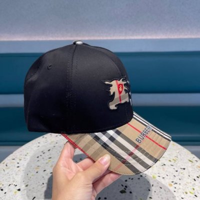 巴宝莉Burberry 春夏原单棒球帽，经典Bt格子原单新品，超喜欢自留的棒球帽哦