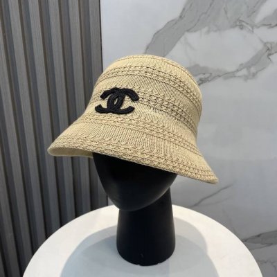 香奈儿Chanel新款针织盆帽，高密度制作，一顶超级有品位的针织帽了~出街首选！帽型超美腻颜色妥妥，轻便携带！小仙女人手必备 头围57Cm