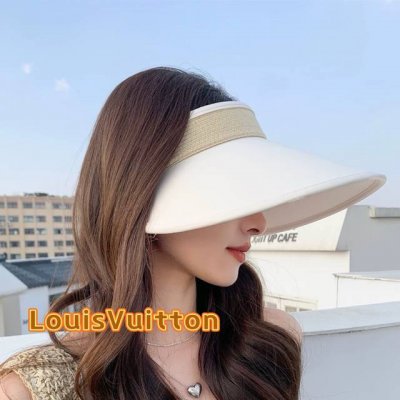 Lv路易威登 2025 夏季新款拉菲草遮阳帽空顶帽，大牌出货，超方便！好搭！出街必备