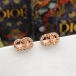 编号Ded0545 Dio*最新款Cd迷你耳钉玫瑰金色 一致Zp黄铜材质