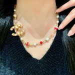 专柜同款 香奈儿珍珠双C项链