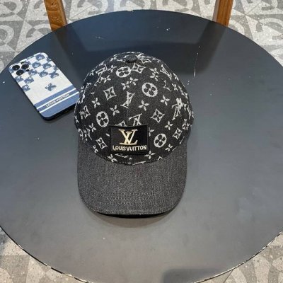Lv路易威登 新款大牌男女款老花牛仔棒球帽，新款出货，大牌款超好搭配，赶紧入手！