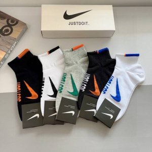 配包装 P60 一盒5双 新款 Nike 耐克 高版本短袜 精梳棉 专柜同步 高品质 抗菌防臭吸汗透气