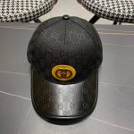 Gucci 古奇 春夏新款原单棒球帽 1:1开模订制 原版帆布料+头层牛皮 代购热门 男女可用百搭款 质量超赞 基础头围56 贴片可调节
