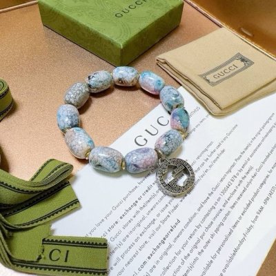 新品发布官宣上市 超值质感 古驰手链男女同款 最新款樱花玛瑙手链质感超值档次更高明星同款Anger Forest系列双G手链 尺寸:16-24厘米 细节对版做旧