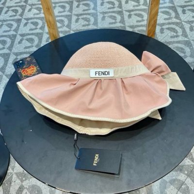 芬迪Fendl 新款黑胶遮阳帽女款夏防紫外线遮阳防晒帽高级感
